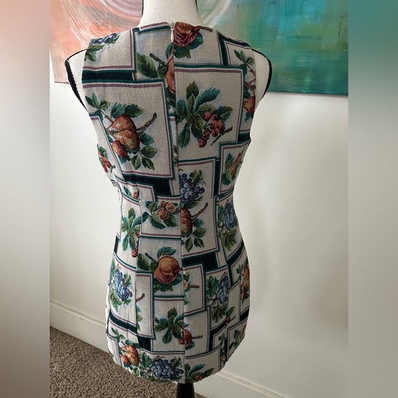Bailey Rose Napa Mini Sleeveless Jacquard Fruit Dress with Keyhole Front Size S - Picture 7 of 13